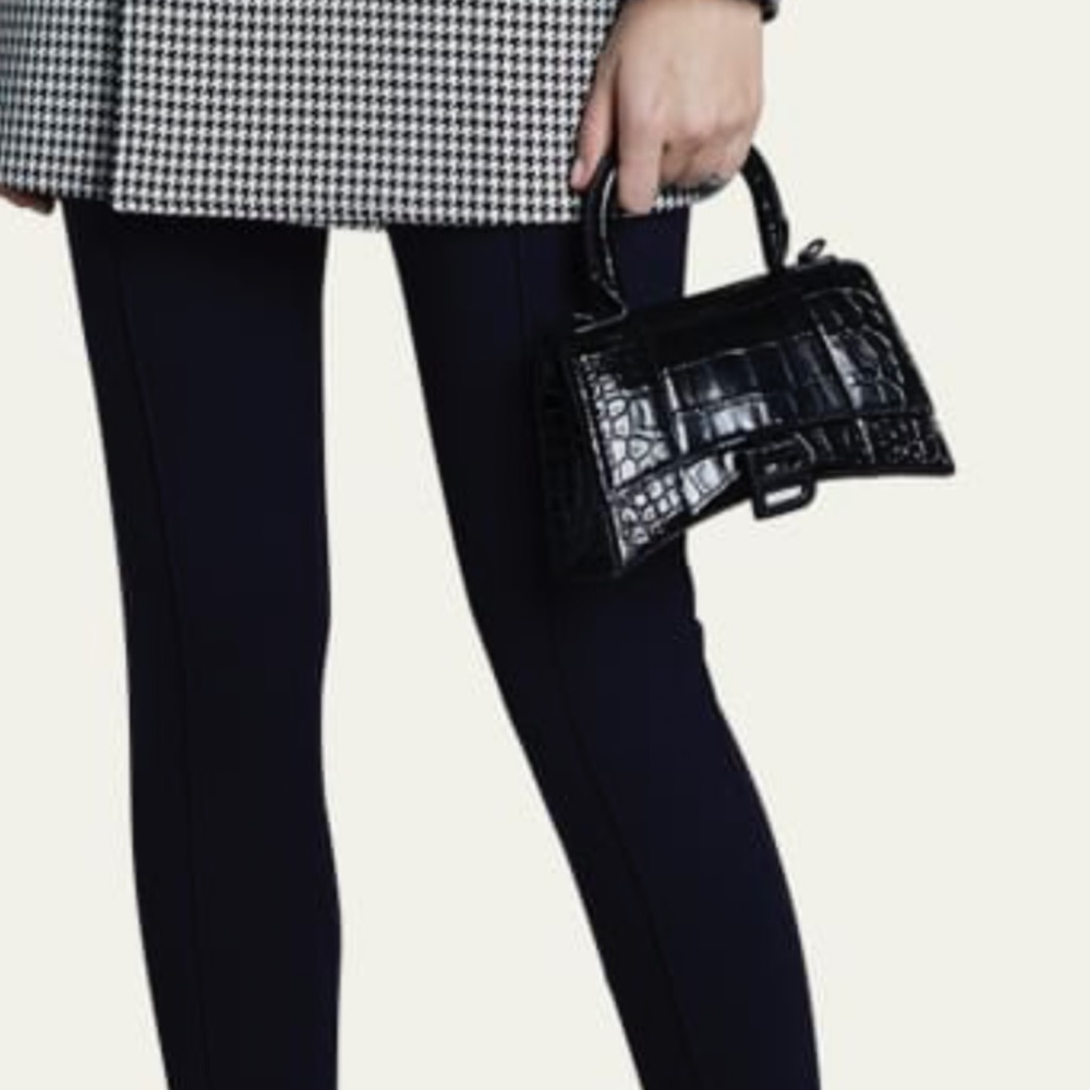 BALENCIAGA
XS Embossed Croc Hourglass Top Handle Bag